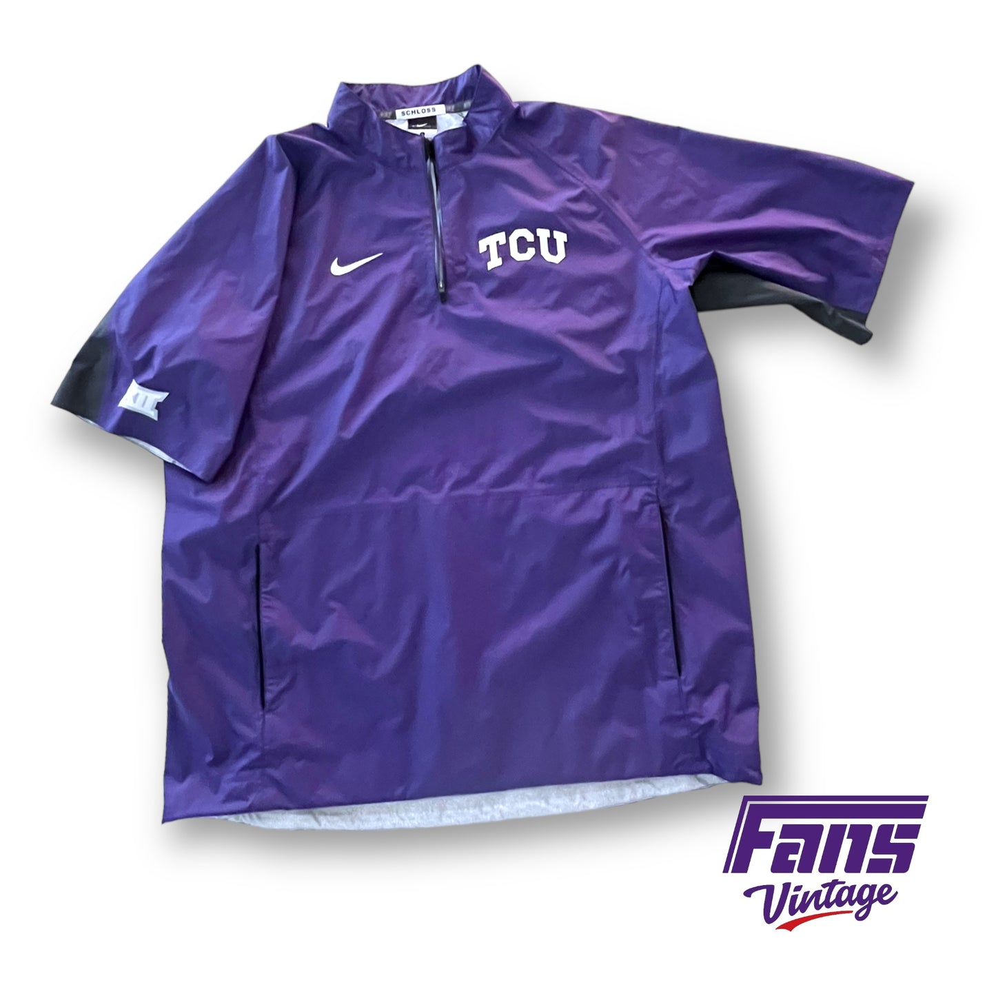 Wow! TCU Baseball Coach Schloss 2017 Team Exclusive Nike Premium Dugout Jacket - Perfect Condition!