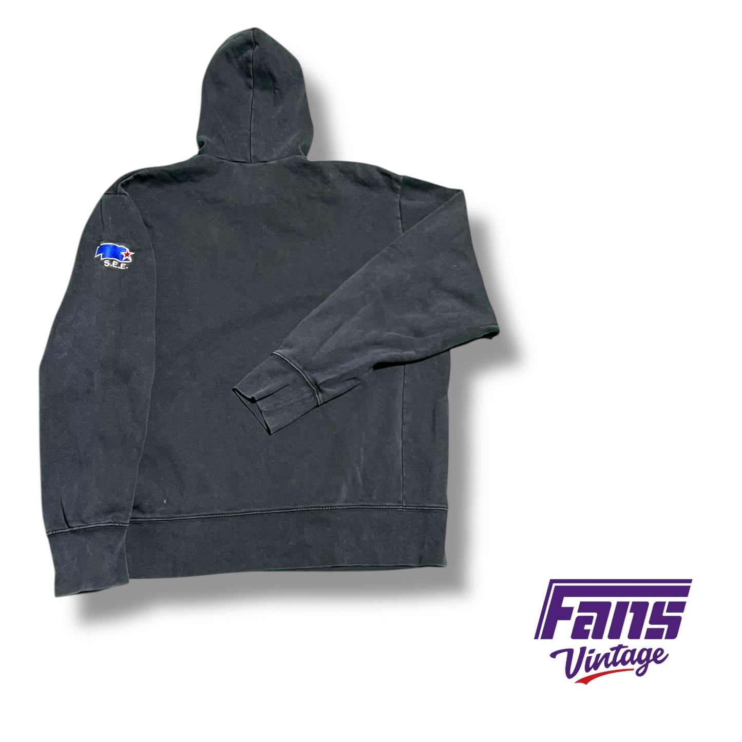 TCU baseball Nike team issued College World Series custom hoodie sweatshirt with embroidered Omaha patch and numbering #29