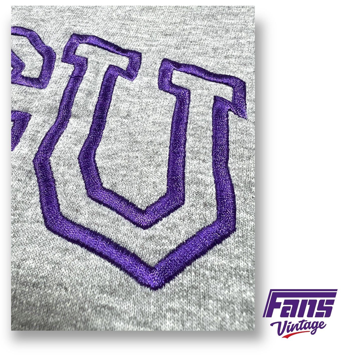 Gorgeous details! Embroidered Vintage TCU Crewneck Sweater