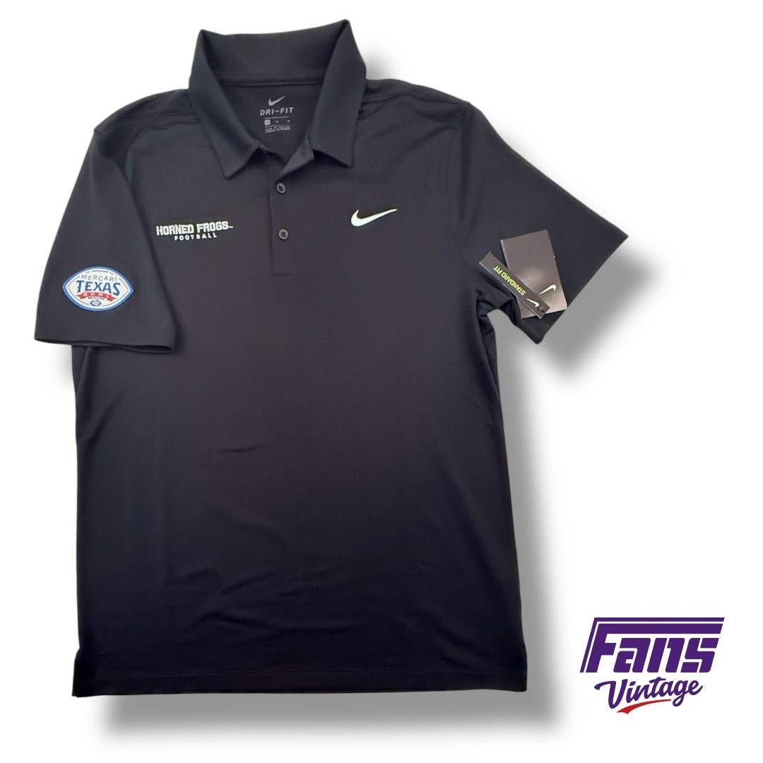 TCU Football Texas Bowl Player Issued Nike Polo - New with Tags!