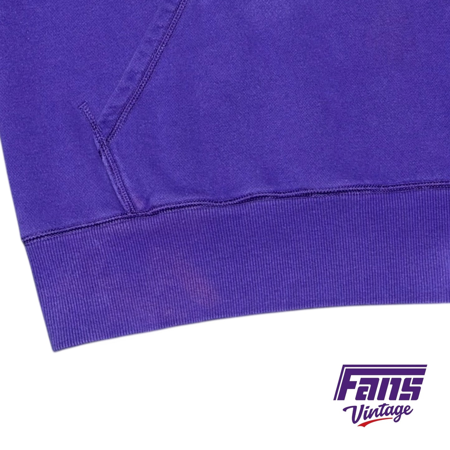 Vintage TCU Y2K Era Nike Center Swoosh Team Issued Hoodie with Premium Details