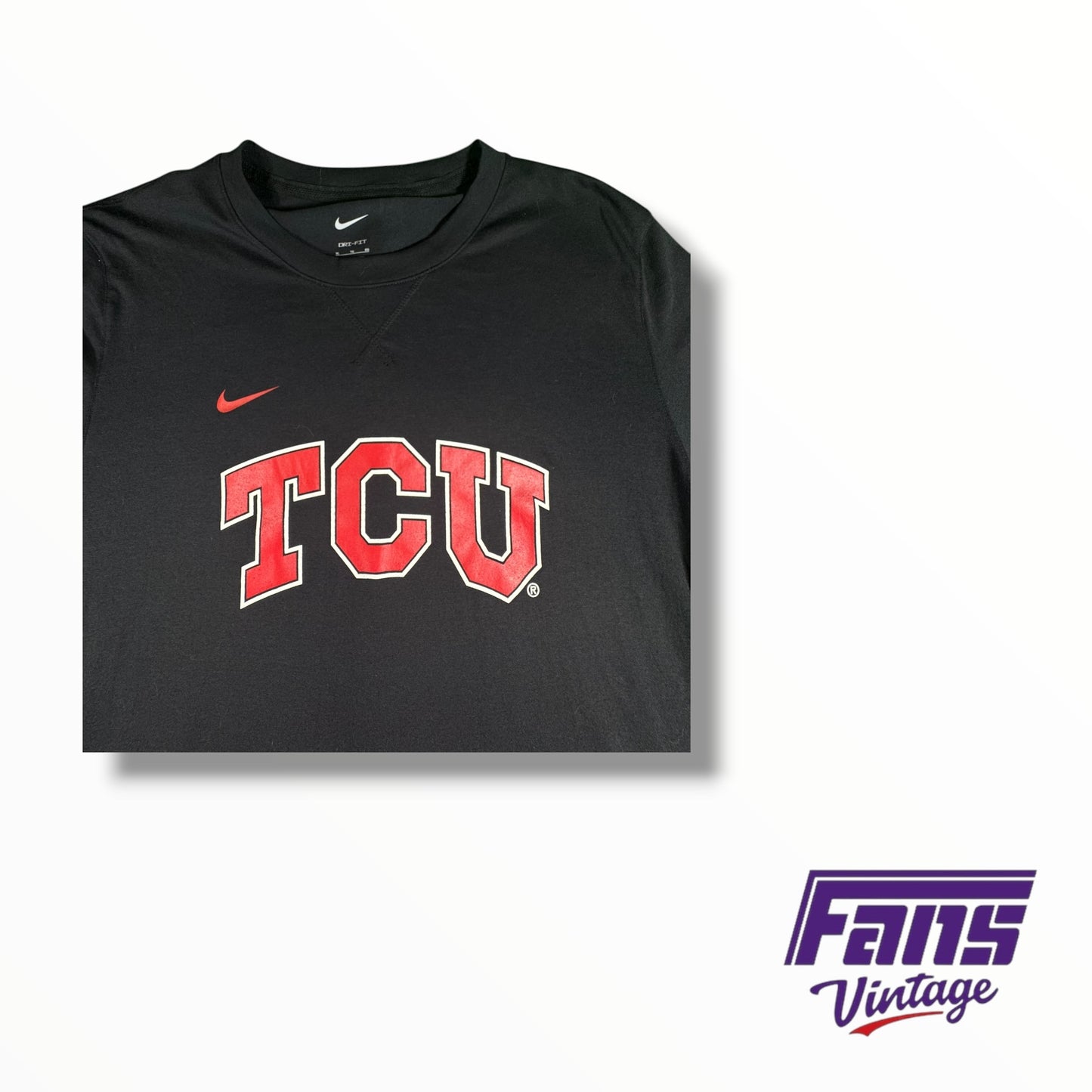 TCU Nike Team Issued ‘Move to Zero’ Drifit Long Sleeve Shirt