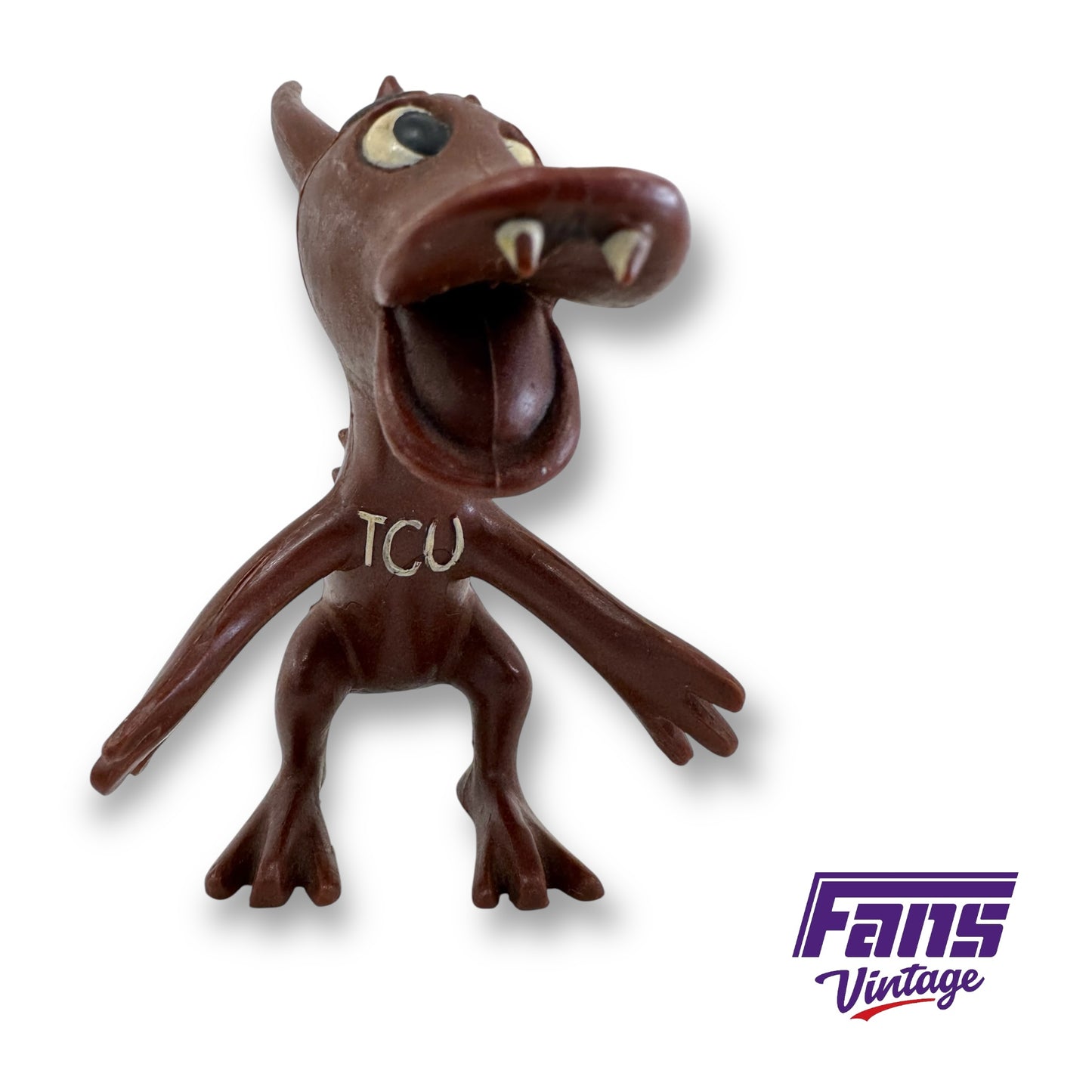 RARE! 1970s TCU Horned Frog Flexible Figurine - Made in West Germany - From AD’s Collection!