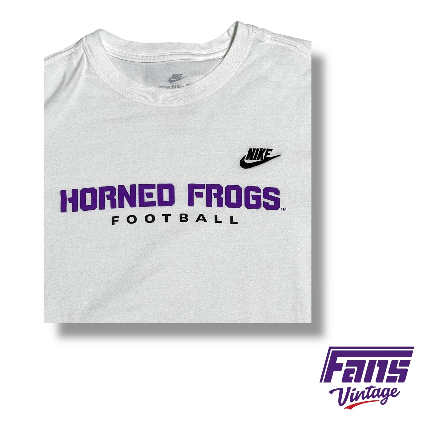TCU football team issued Nike long sleeve t shirt with CFP and Fiesta Bowl logo