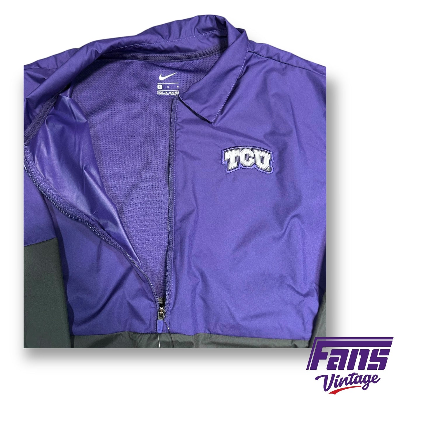 TCU Football On-Field Nike Half Zip Pullover Outerwear