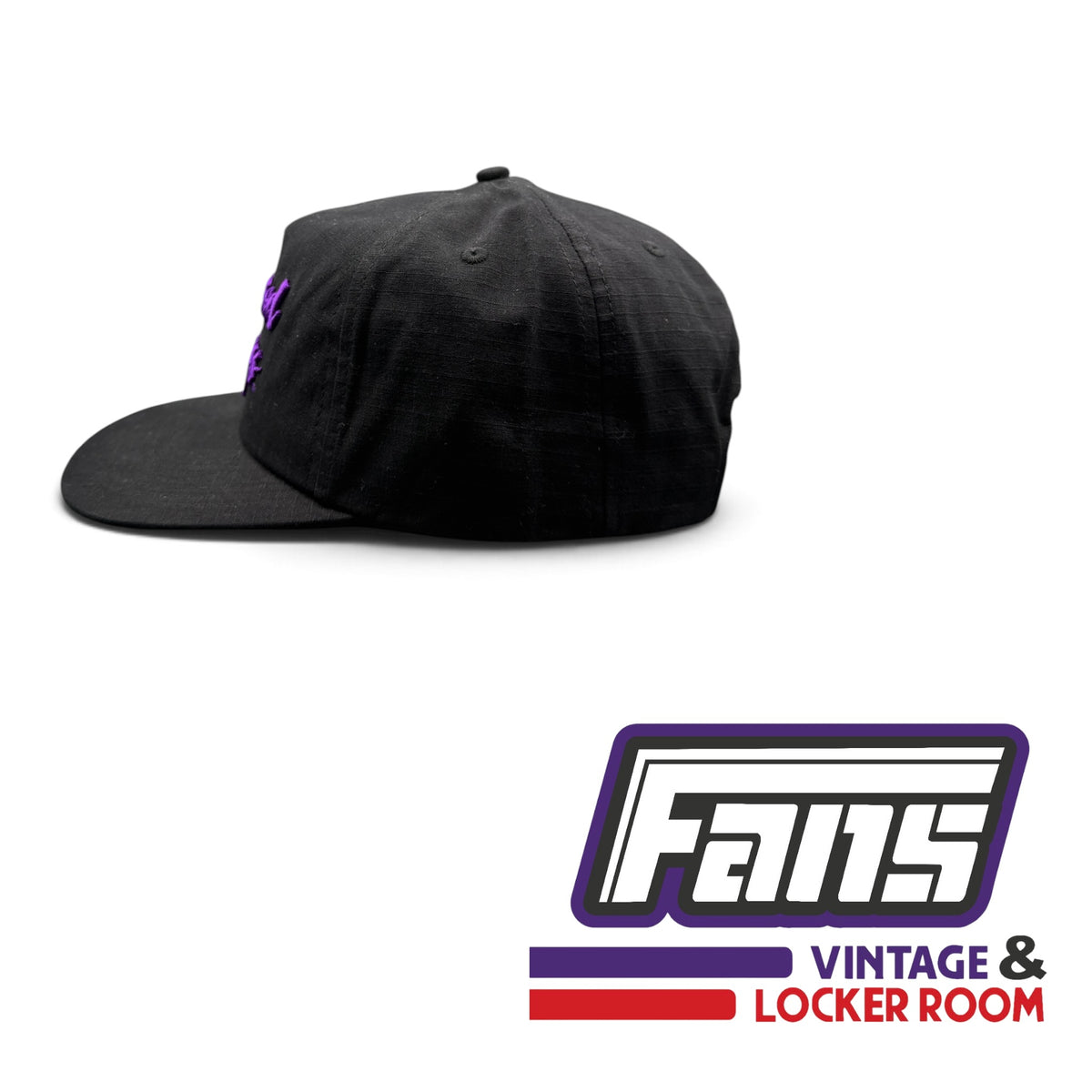 TCU Blackout Script ‘Horned Frogs’ Puff Embroidery SnapBack Hat