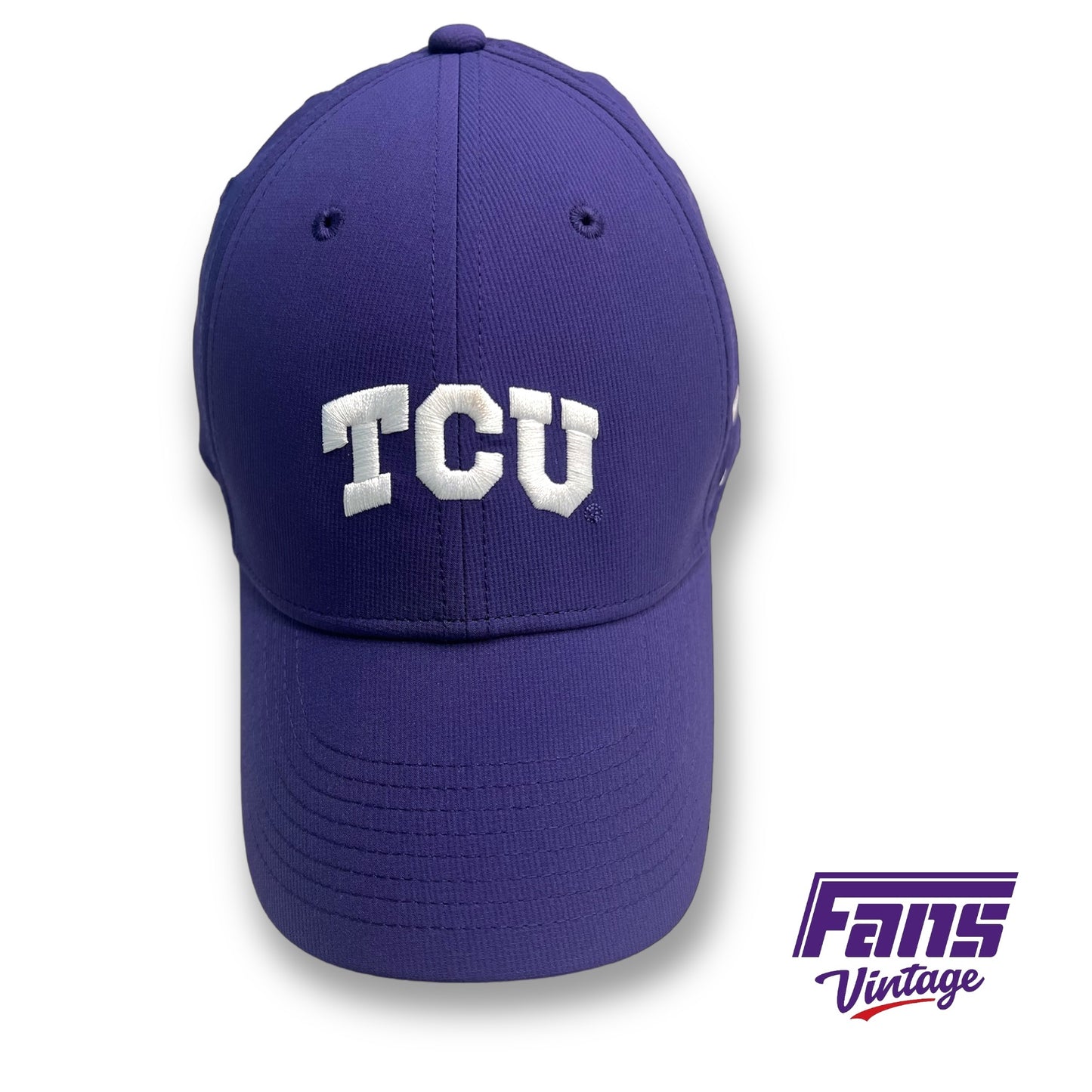 TCU Football Team Issued Premium Purple Nike Hat