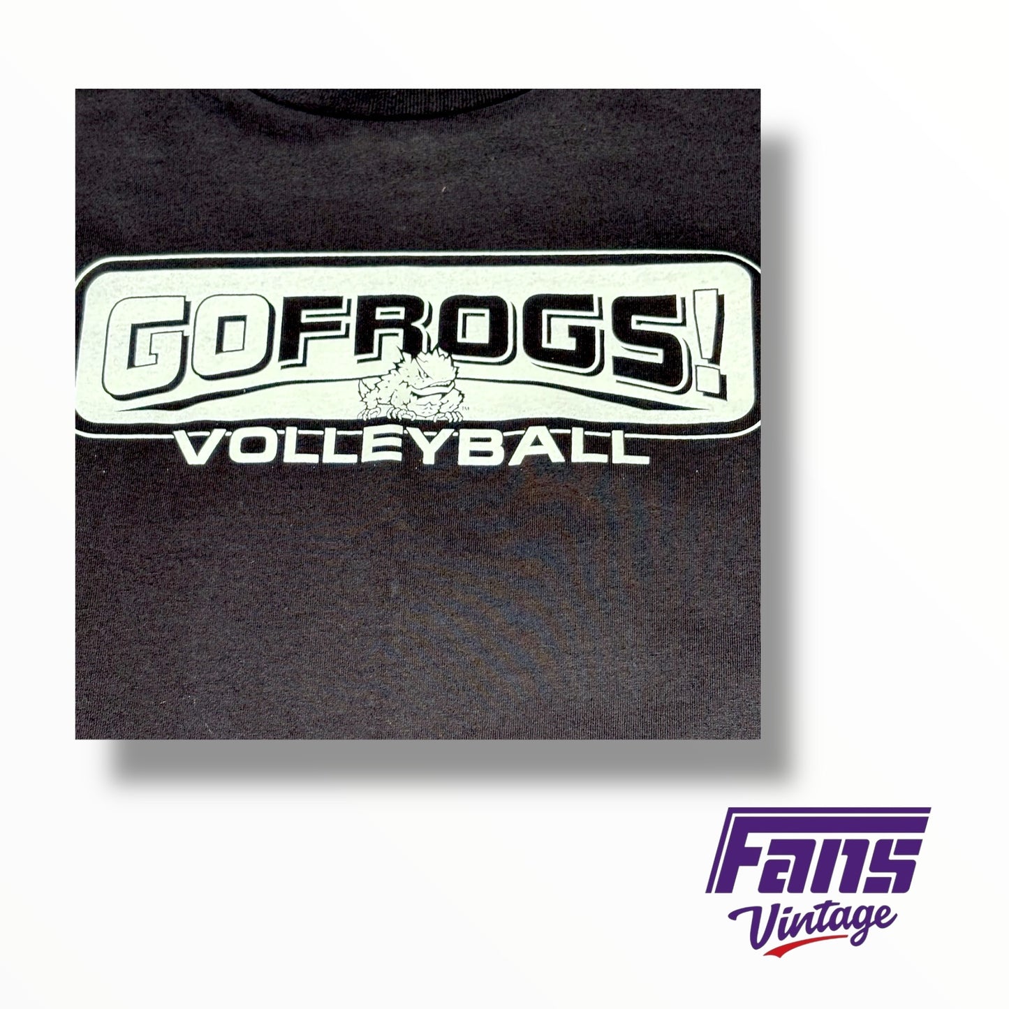 Vintage Y2K TCU Adidas ‘Go Frogs!’ Volleyball T-Shirt - New with Original Tags