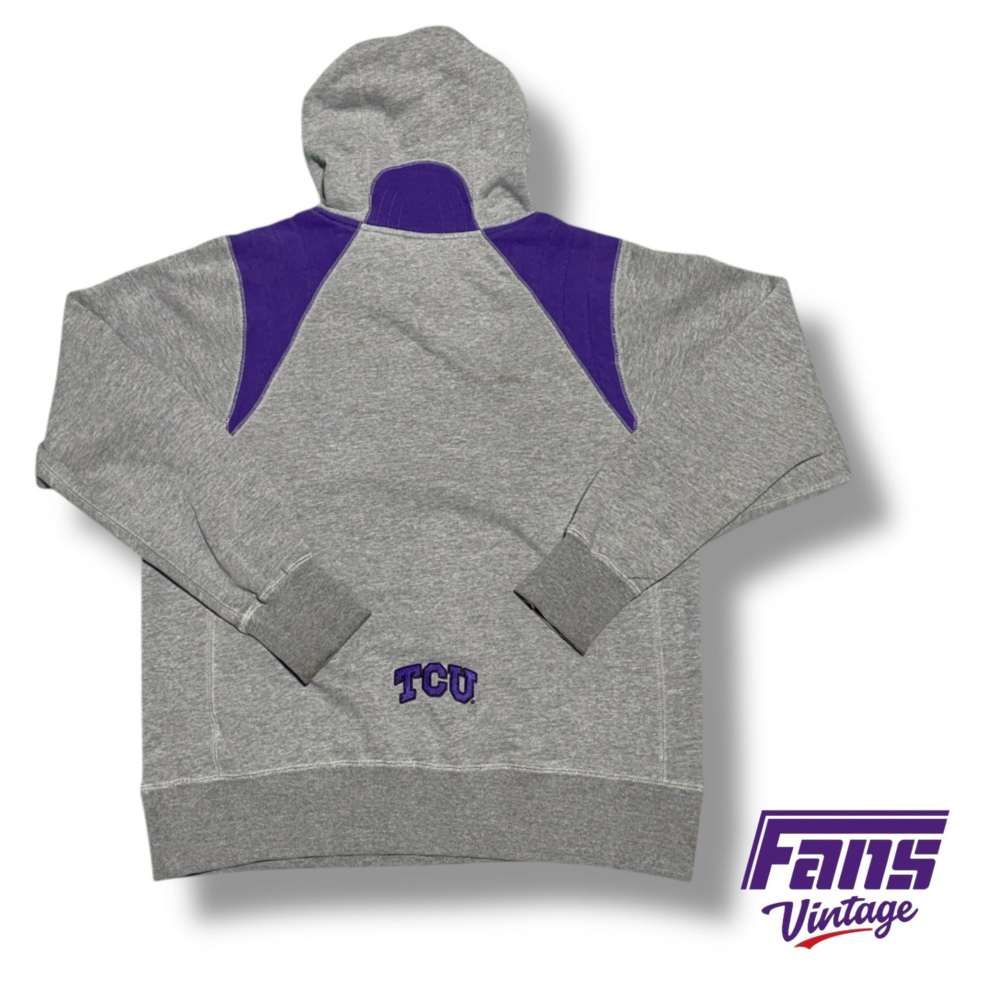 Vintage TCU Y2K Center Swoosh Team Issued Hoodie