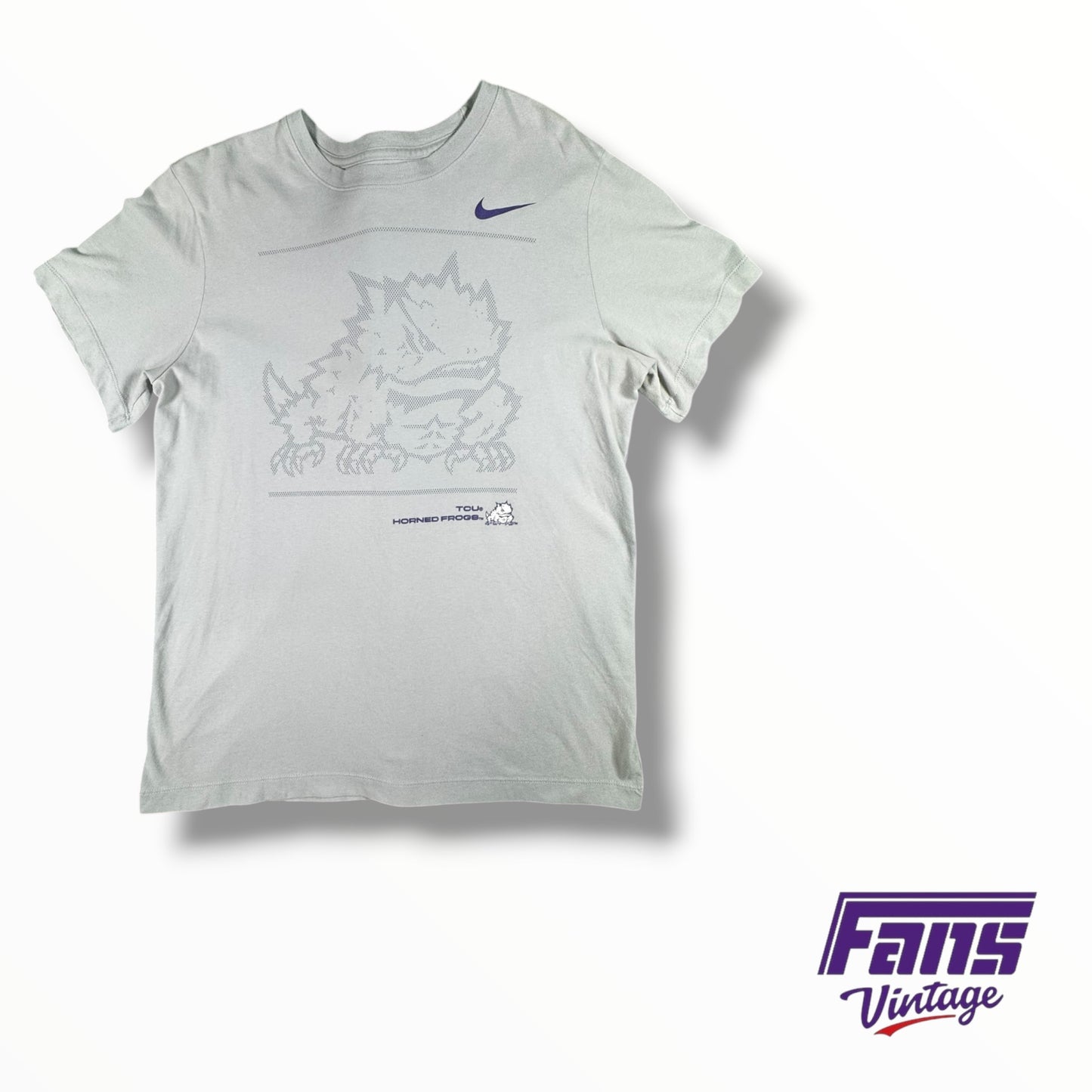 TCU Football Nike Team Issued Super Soft Drifit Training Shirt with Frog Graphic