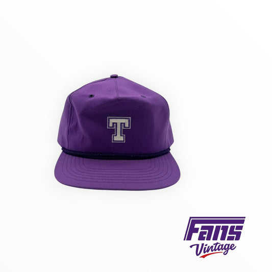 Vintage TCU Letterman’s Block T rope hat