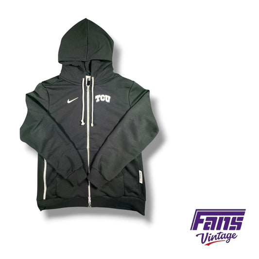 TCU Basketball Nike Sportswear Team Issued Premium Hooded Blackout Jacket