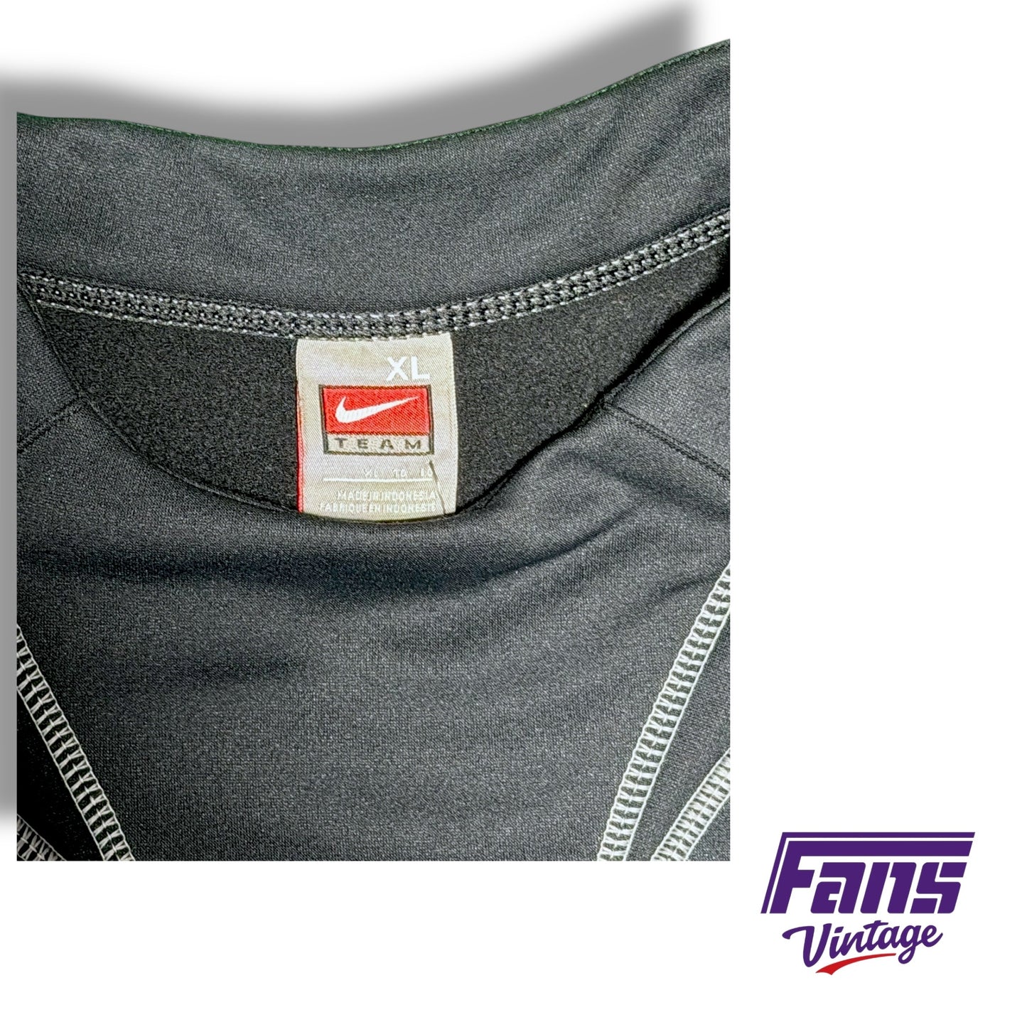 Vintage TCU Y2K Era Thermafit Sweater Style Pullover - Sick details!