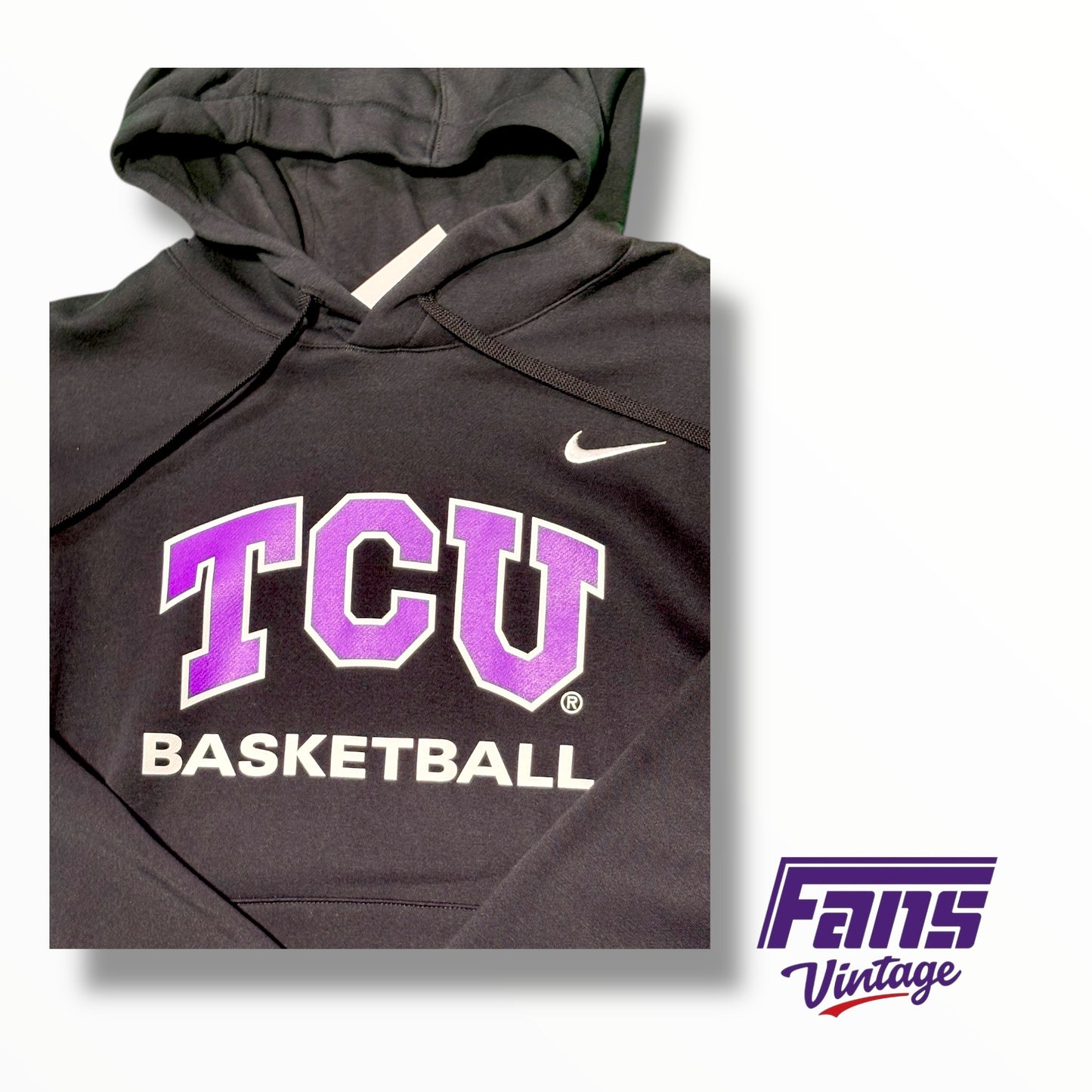 TCU Nike Team Issued Women’s Basketball Blackout Colorway Hoodie