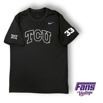 TCU Player Exclusive "The Nike Tee" Premium Team Issue Training and Warmup Drifit T-Shirt