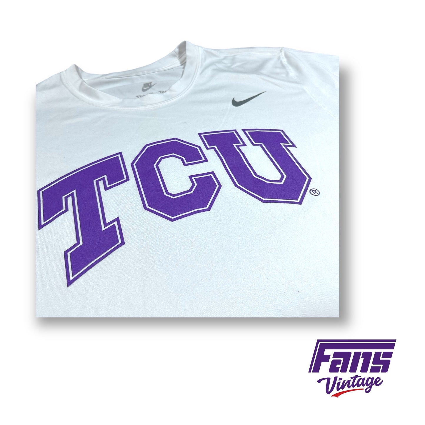 TCU Team Issue Nike Drifit  - Light Purple Block Letter "The Nike Tee" Training Shirt