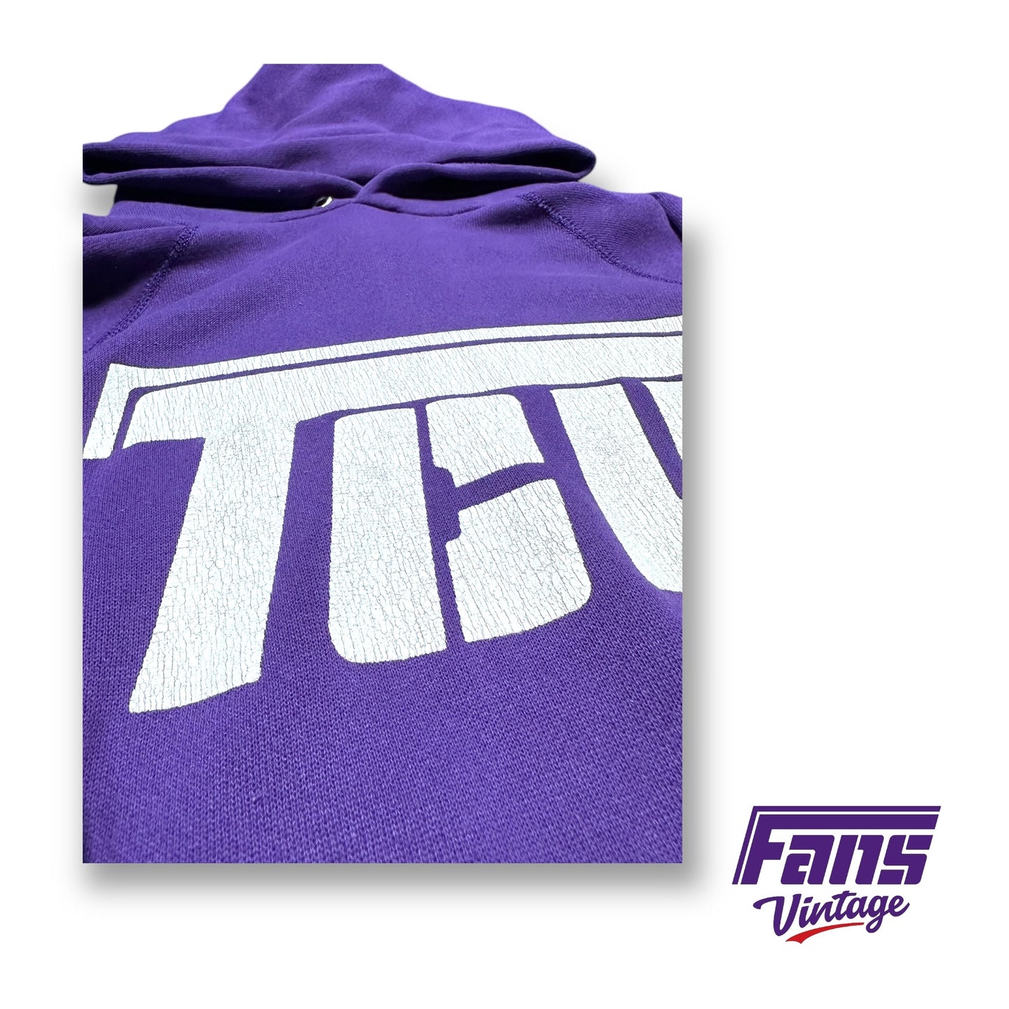 *Grail* Ultra Rare TCU Vintage "Flying T" Big Logo Hoodie