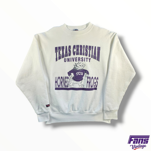 Rare Vintage TCU Sweater Frog Graphic Crewneck Sweater
