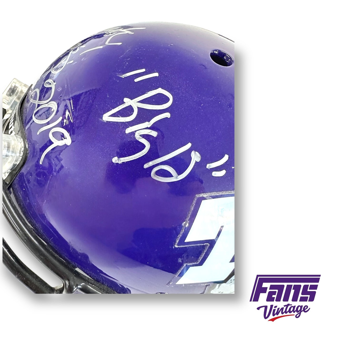 Gary Patterson Autographed 2019 Team Issue TCU Football Helmet