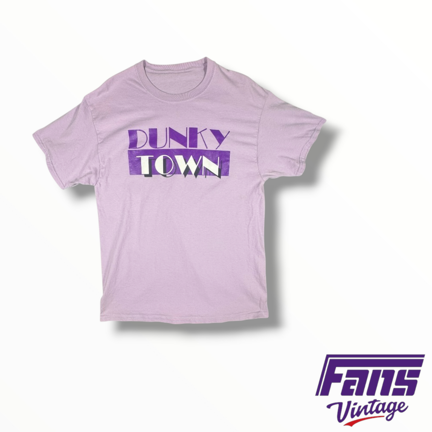 TCU Basketball Team Custom “Dunky Town” Miami Vice Light Purple Tee