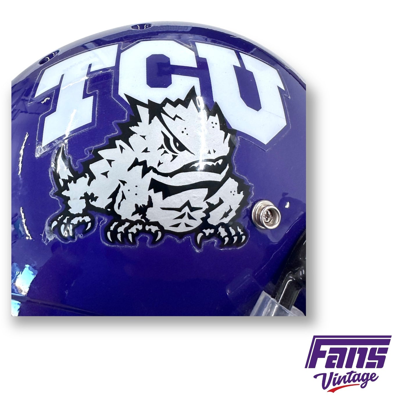 Gary Patterson Autographed 2019 Team Issue TCU Football Helmet