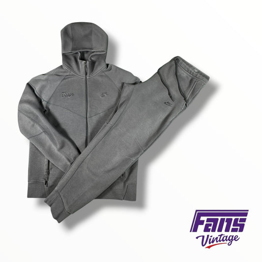 TCU Basketball Team Issued Nike Tech Travel Set with Throwback Frogs Script Logo - New with Tags!
