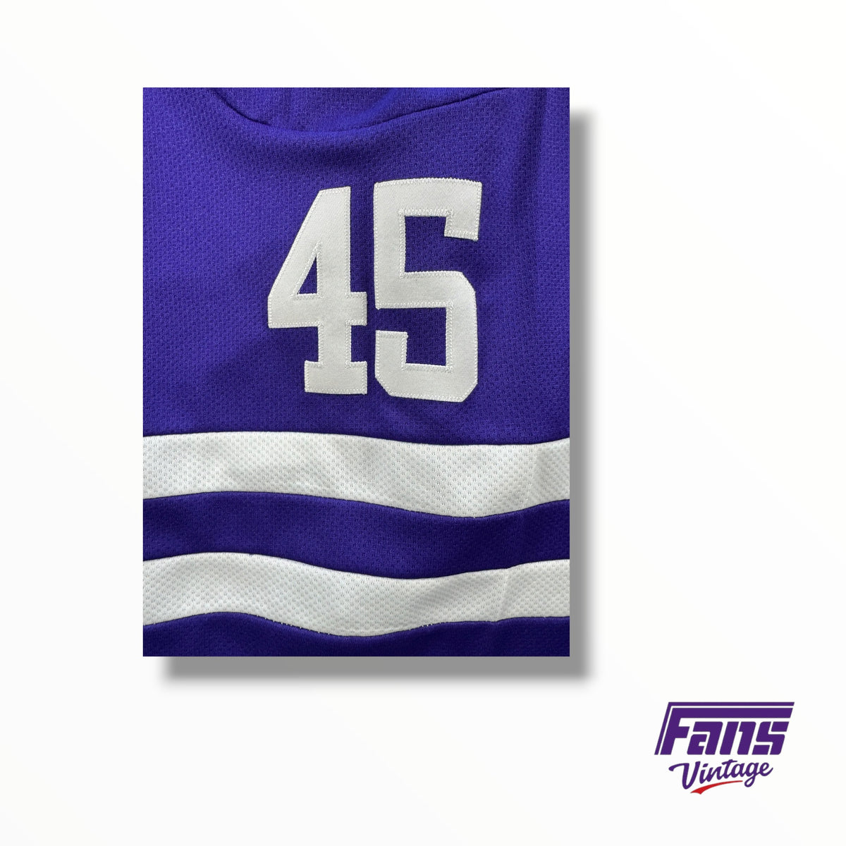 Vintage TCU Horned Frog Fully Stitched Hockey Jersey #45