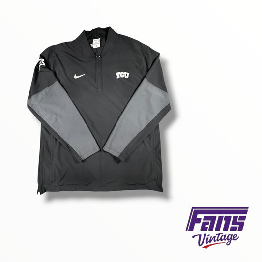 TCU Nike Team Issued Windbreaker Style 1/4-Zip Pullover