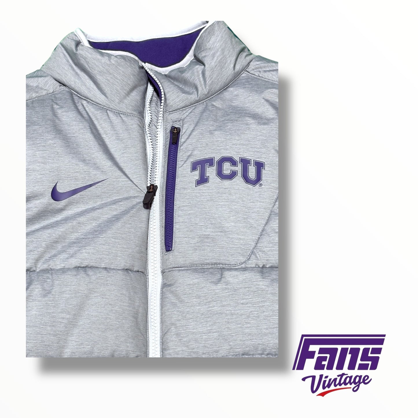 TCU Team Issued Post Season Nike ‘Victory’ Puffer Vest