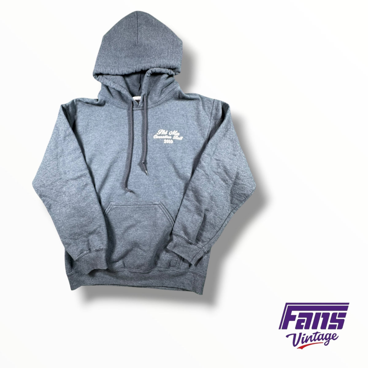 Vintage TCU Sorority Phi Mu Carnation Ball 2010 Double Sided Drawstring Hoodie
