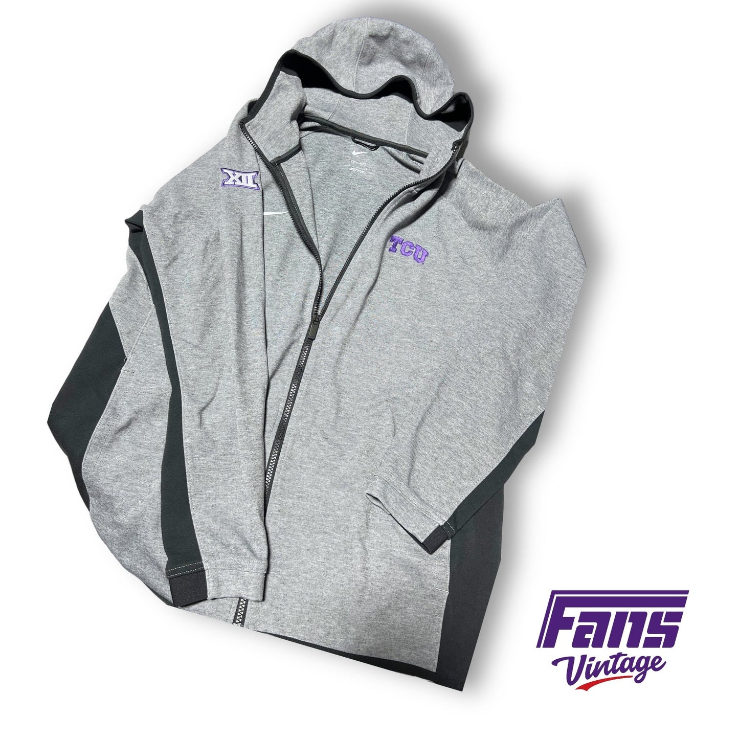 TCU Basketball Team Exclusive Nike “Showtime” Full Zip Jacket with Hood