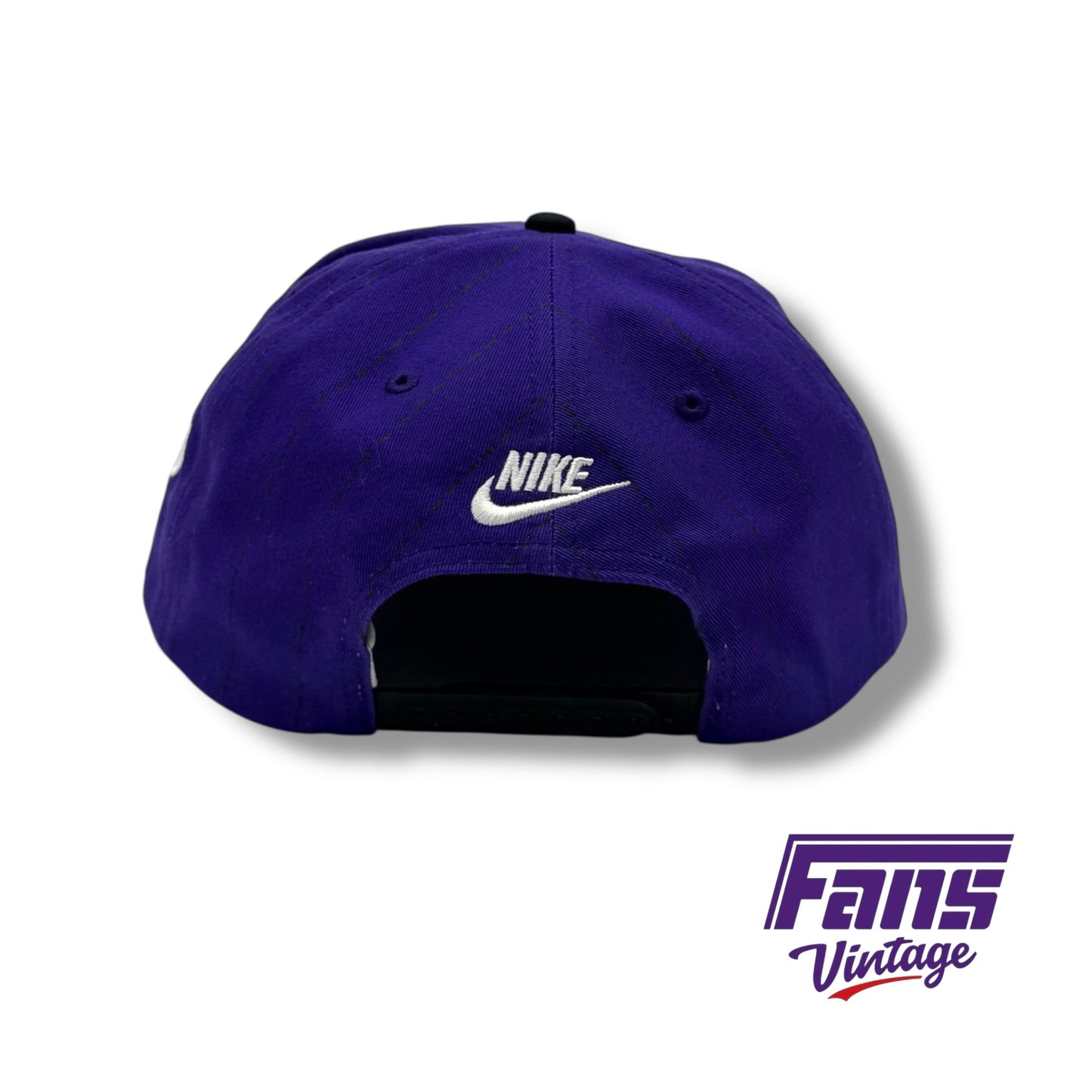RARE TCU Nike Team Issued Player Exclusive Basketball 90s Style Sports Specialties Script Flatbrim SnapBack Hat