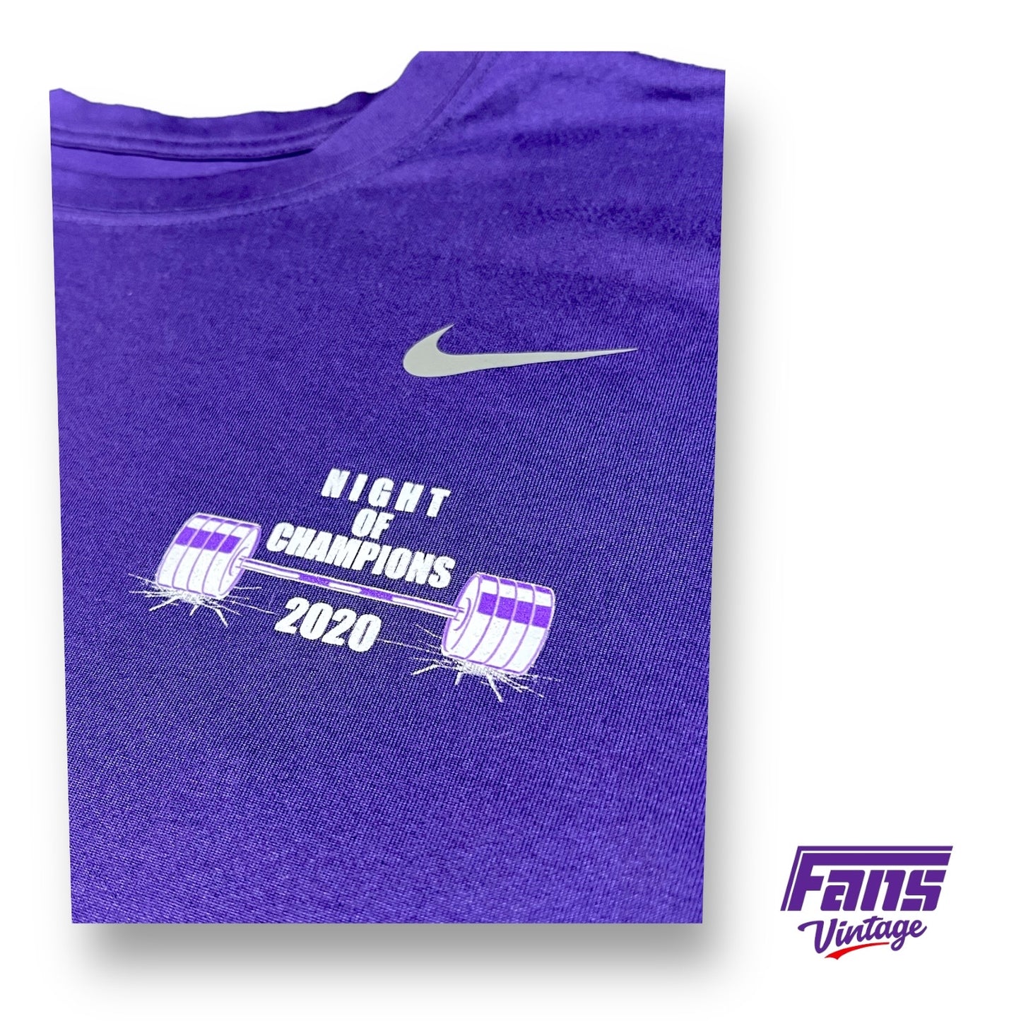 TCU Football Player Issue “Night of Champions” Nike Drifit Tee