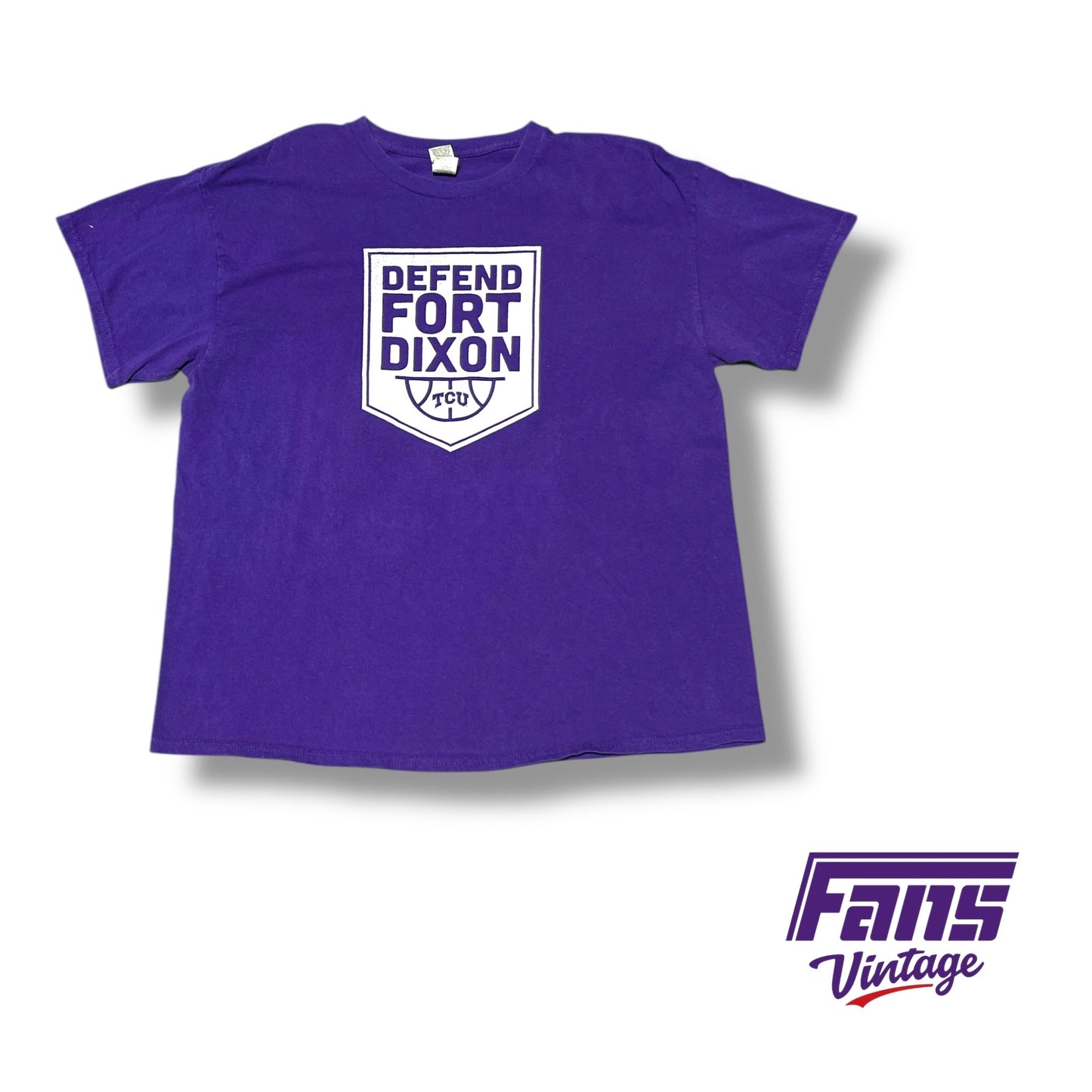 TCU Frog Club custom “Defend Fort Dixon” Short‑Sleeve Tee