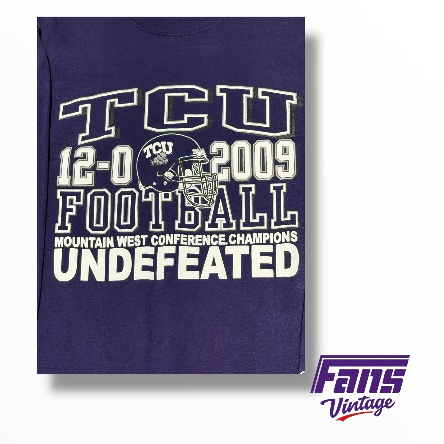 Vintage 2009 TCU Football Mountain West Conference Championship Long Sleeve Shirt