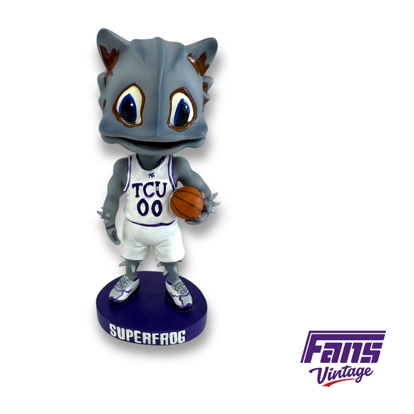 RARE! Vintage TCU SuperFrog Basketball Bobble Head - from former AD’s Collection!