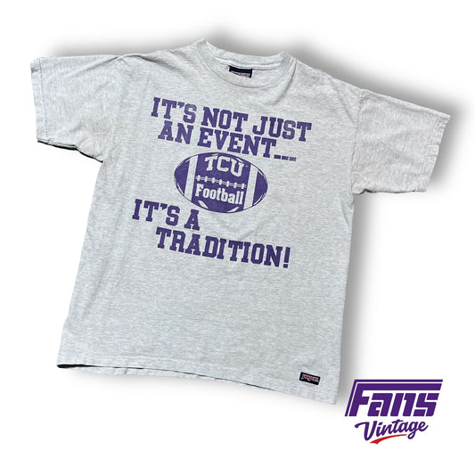 90s vintage TCU "See Ya At the Stadium" Double Sided Football Shirt