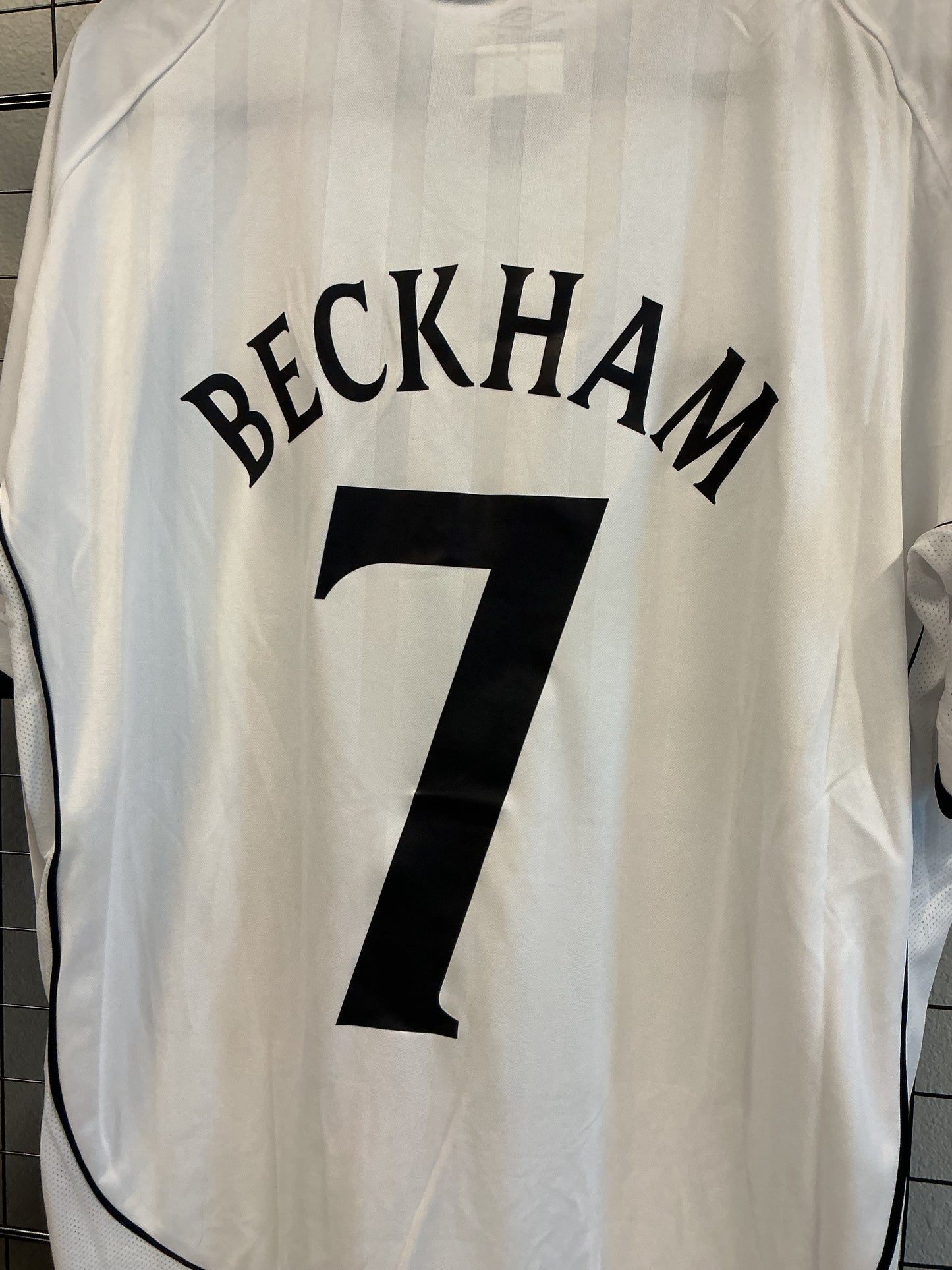 Vintage 2002 World Cup David Beckham England Jersey