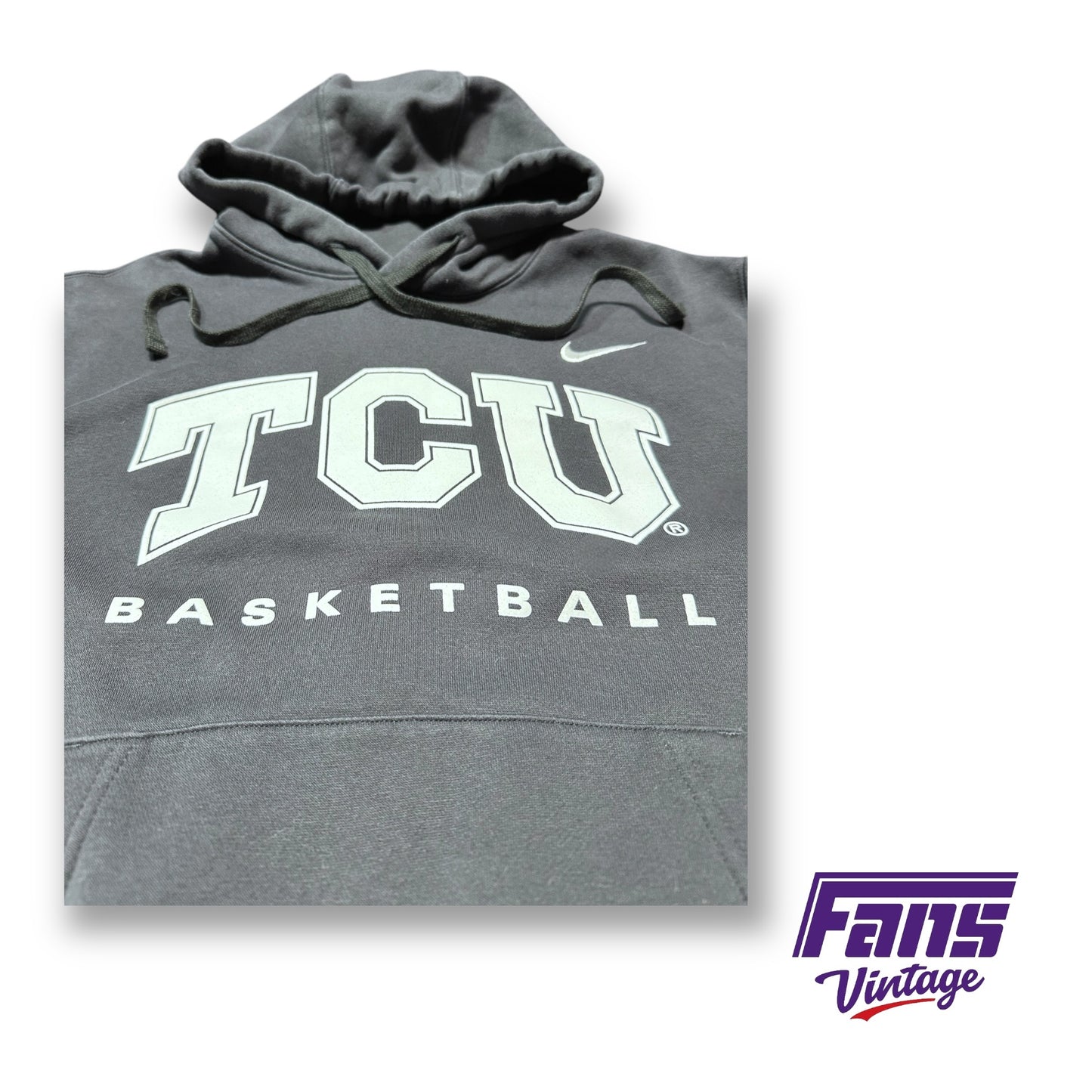 TCU Basketball Team Issued Custom  Nike Sportswear Travel & Lounge Hoodie