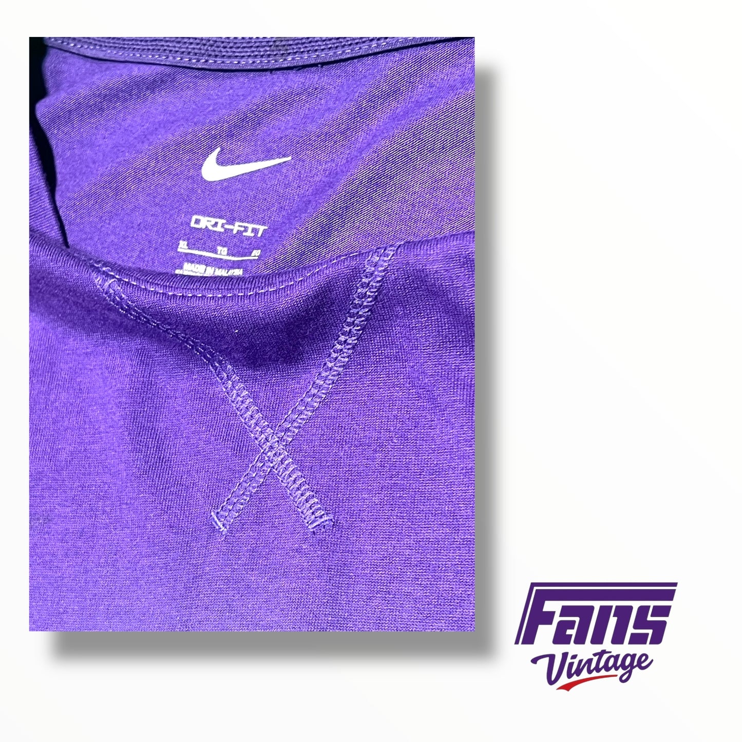 TCU Nike Team Issued Hawaii Tournament Custom Lei Shooting Long Sleeve  Shirt ￼
