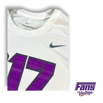 TCU Soccer Player Exclusive 817 Area Code Tee - Sick Purple Frogskin Print!