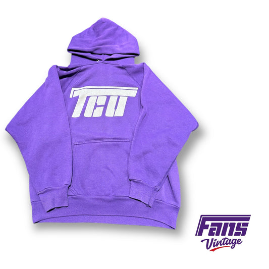 *Grail* Ultra Rare TCU Vintage "Flying T" Big Logo Hoodie