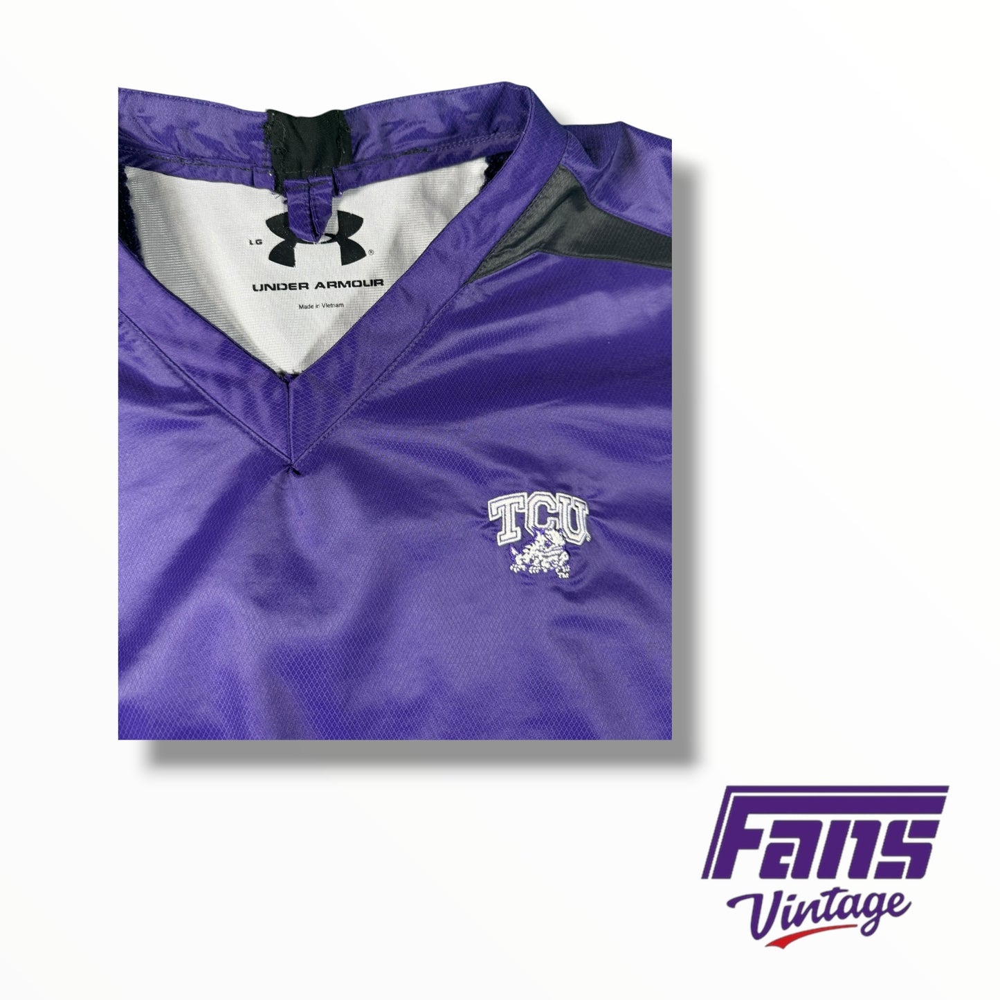 Vintage TCU Under Armor Windbreaker Pullover