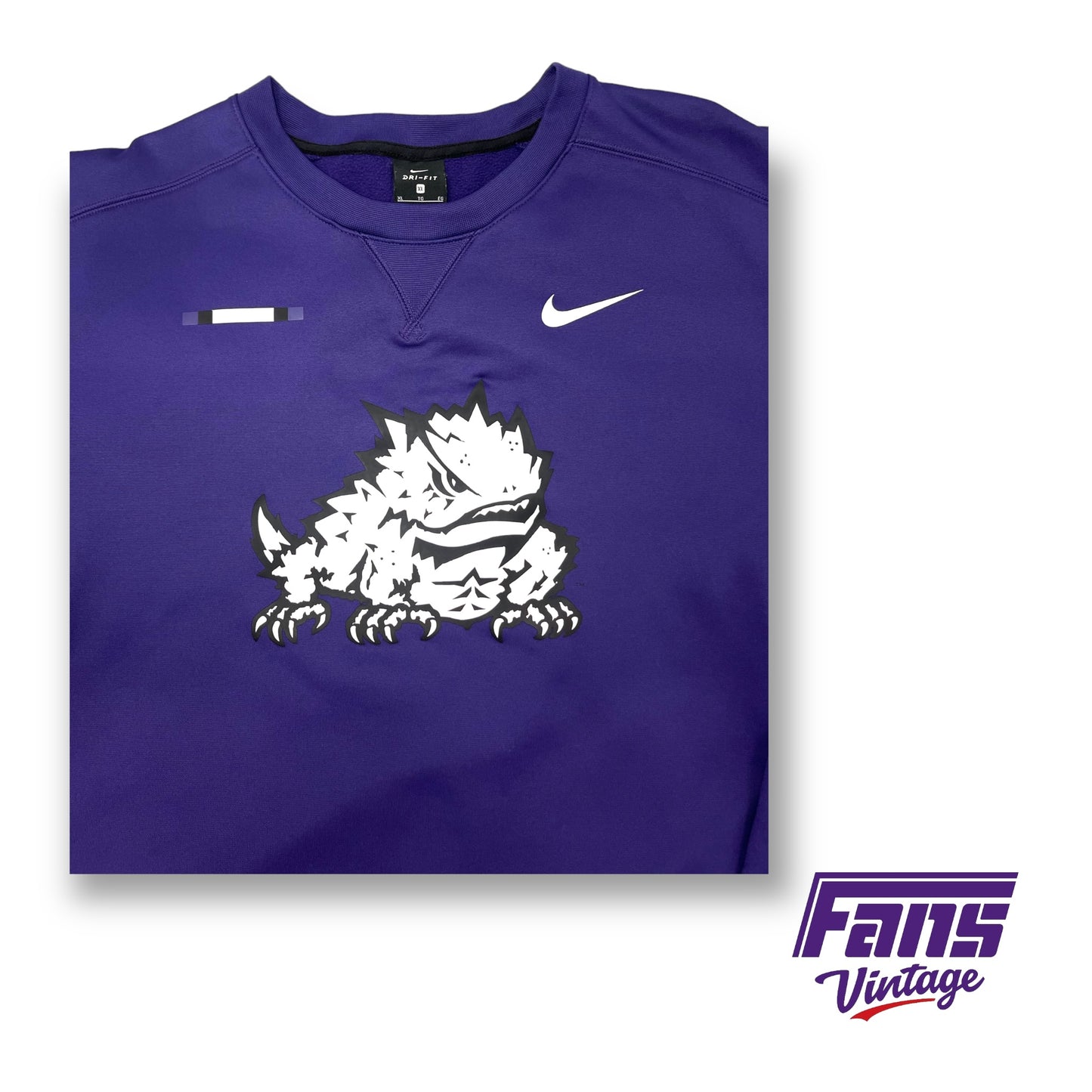 TCU Team Issue Nike Drifit Crewneck Sweater