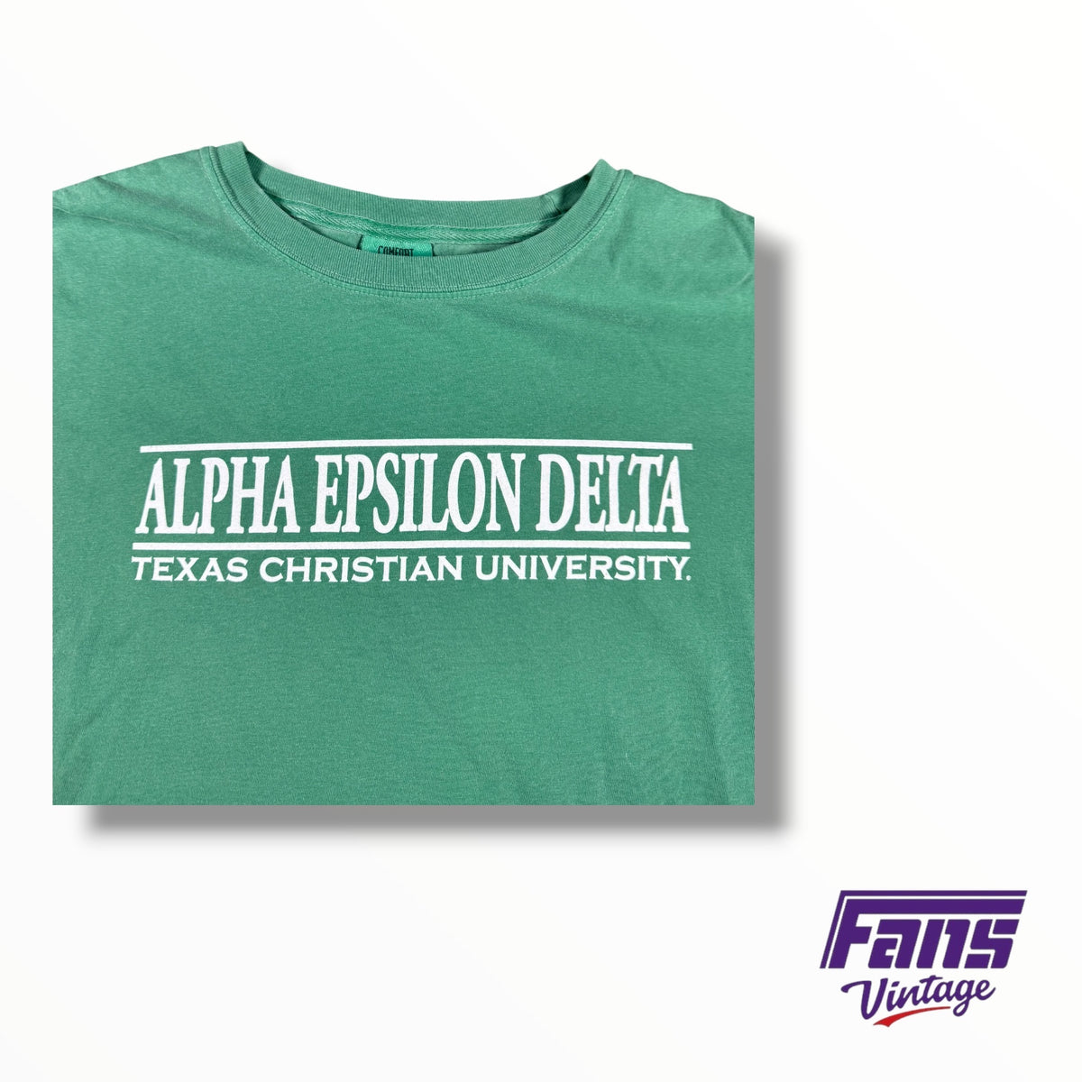 Vintage TCU Honor Society Alpha Epsilon Delta Double Sided Longsleeve Cotton Tee