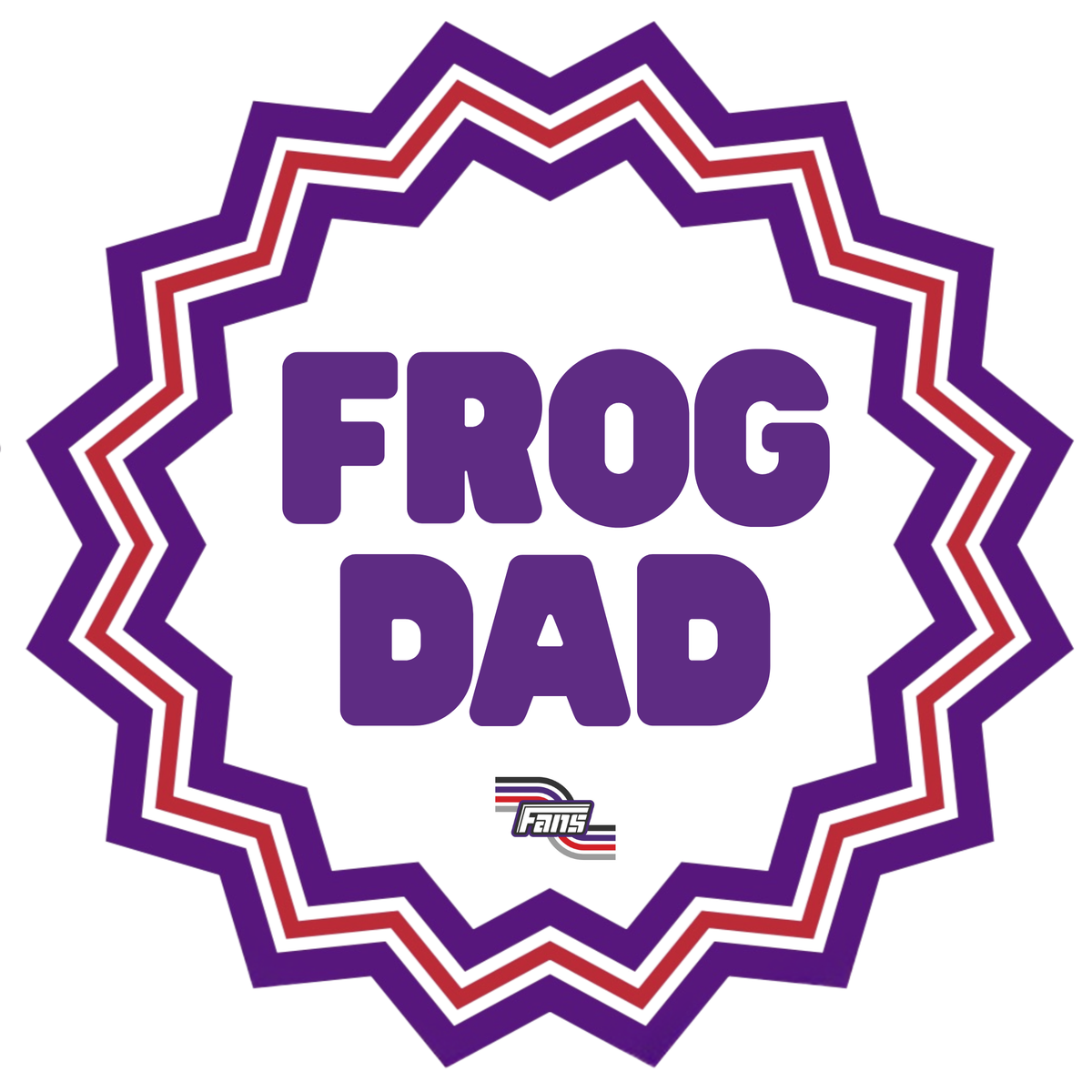 GAME DAY FROG FAMILY STICKERS 3”