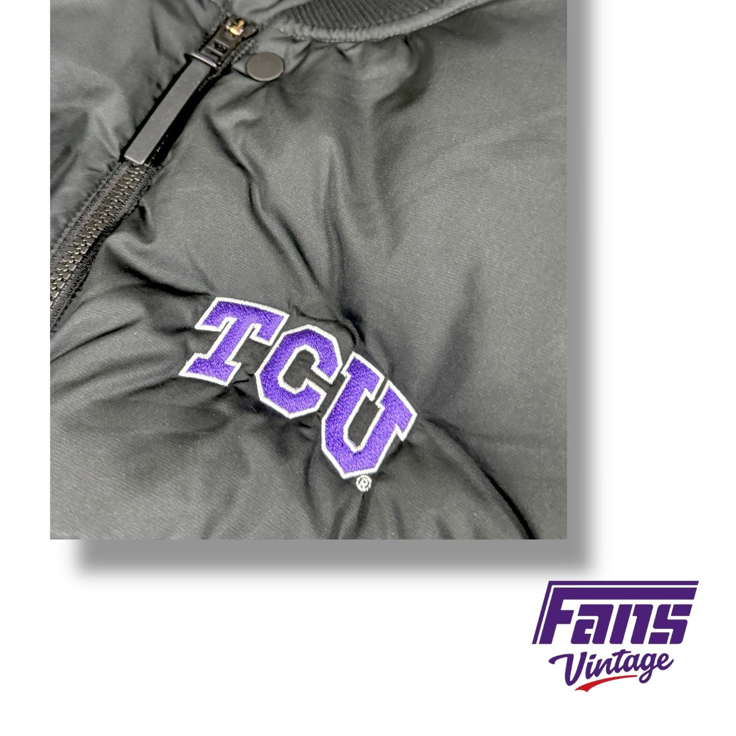RARE! TCU Football Coach’s Team Issue Nike Thermafit ADV Custom Goose Down Vest by Nike Golf