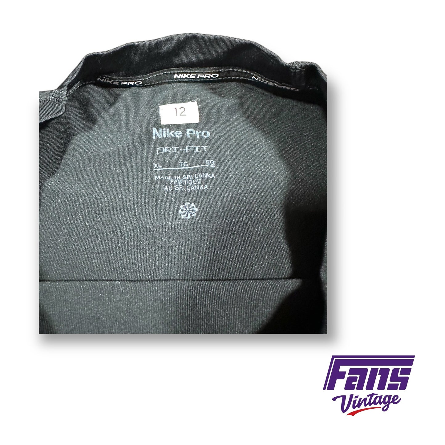 TCU Football Team Exclusive “DYFJ / Empty the Tank” CFP National Championship Year Custom Nike Pro Training Shirt