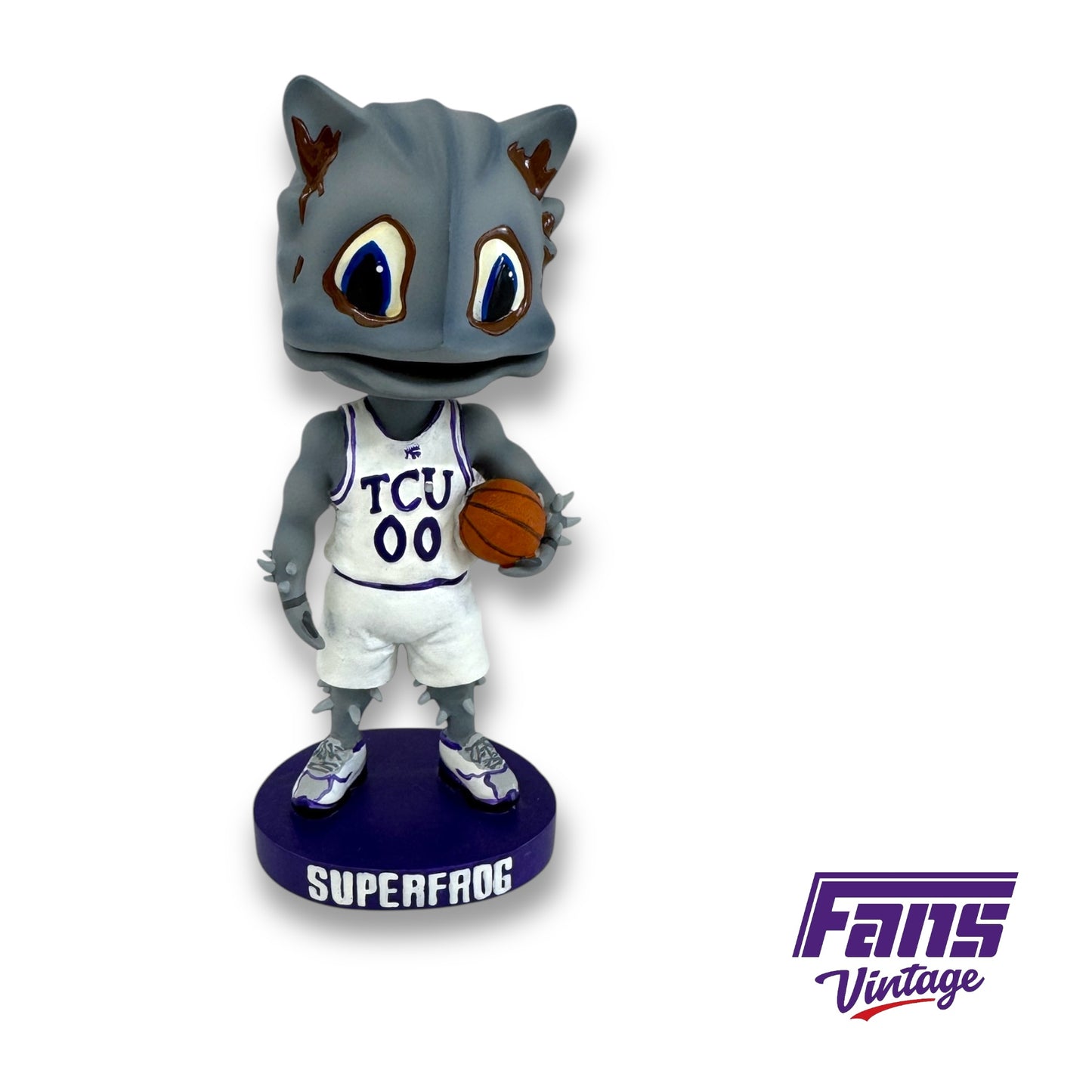 RARE! Vintage TCU SuperFrog Basketball Bobble Head - from former AD’s Collection!