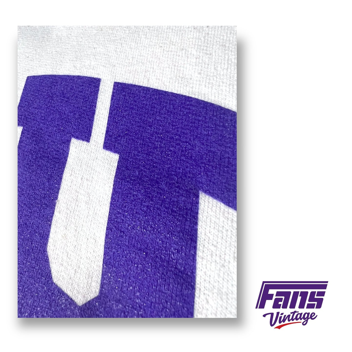 TCU Soccer White Crewneck Sweater